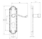 Carlisle Brass Ashtead Lever on Plate - Polished Brass