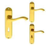 Carlisle Brass Andros Lever on Plate - Polished Brass