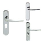 Carlisle Brass Manital Lilla Lever on Plate - Polished Chrome Plate