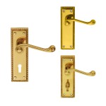 Carlisle Brass Georgian Lever on Plate - Polished Brass