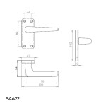 Carlisle Brass Eurospec Lever on Plate - Satin Anodised Aluminium