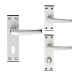 Carlisle Brass Eurospec Aluminium MIAL Lever on Lock Plate - Satin Anodised Aluminium