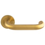 Carlisle Brass Eurospec Steelworx SWL Nera Lever on Round Rose