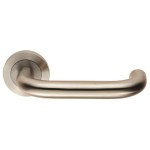 Carlisle Brass Eurospec Steelworx SWL Nera Lever on Round Rose