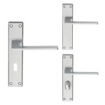 Carlisle Brass Serozzetta Zone Lever on Plate - Satin Chrome Plate