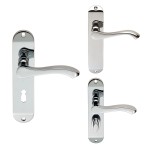 Carlisle Brass Serozzetta Lever on Plate - Polished Chrome Plate