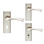 Carlisle Brass Serozzetta Venti Lever on Plate - Satin Nickel Plate