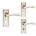 Carlisle Brass Serozzetta Cinquanta Lever on Plate - Satin Nickel Plate