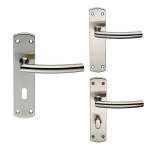 Carlisle Brass Eurospec Steelworx Residential Arched Lever on Plate - Satin Stainless Steel