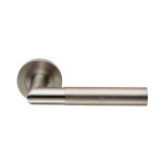 Carlisle Brass Steelworx Crown Knurled Lever on Round Rose