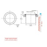 Bobrick TrimLineSeries™ Circular Waste Chute