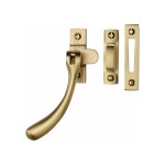 M Marcus Heritage Brass Lockable Casement Window Fastener Ball Design