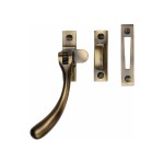 M Marcus Heritage Brass Lockable Casement Window Fastener Ball Design