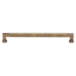 M Marcus Heritage Brass Cabinet Pull Bauhaus Hammered Design 254mm Centre to Centre