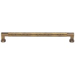 M Marcus Heritage Brass Cabinet Pull Bauhaus Hammered Design 320mm Centre to Centre