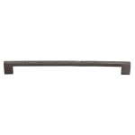 M Marcus Heritage Brass Cabinet Pull Metro Hammered Design 256mm Centre to Centre