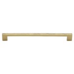 M Marcus Heritage Brass Cabinet Pull Metro Hammered Design 256mm Centre to Centre