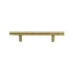 M Marcus Heritage Brass Cabinet Pull T-Bar Hammered Design 101mm Centre to Centre