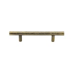 M Marcus Heritage Brass Cabinet Pull T-Bar Hammered Design 101mm Centre to Centre