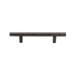 M Marcus Heritage Brass Cabinet Pull T-Bar Hammered Design 101mm Centre to Centre