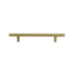 M Marcus Heritage Brass Cabinet Pull T-Bar Hammered Design 128mm Centre to Centre