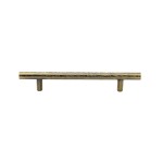 M Marcus Heritage Brass Cabinet Pull T-Bar Hammered Design 128mm Centre to Centre