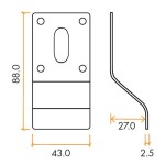 Polished Stainless Steel Cylinder & Key Door Pulls