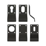 Matt Black Antimicrobial Eco-Friendly Cylinder & Key Door Pulls