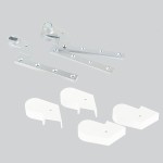 Double and Single Action Accessory Strap Sets for Floor Springs & Floor Mounted Pivots – Matt White