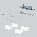 Double and Single Action Accessory Strap Sets for Floor Springs & Floor Mounted Pivots – Matt White