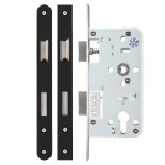 Matt Black Antimicrobial Eco-Friendly Heavy Duty Architectural DIN Euro Sash Lock Case (DDA)