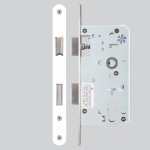 Matt White Antimicrobial Eco-Friendly Heavy Duty Architectural DIN Euro Sash Lock Case (DDA)