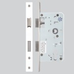 Matt White Antimicrobial Eco-Friendly Heavy Duty Architectural DIN Euro Sash Lock Case (DDA)