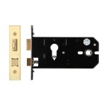 Anti-tarnish Brass Horizontal Euro Mortice Sash Lock