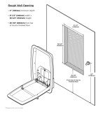 Bobrick Koala Kare KB311-SSRE Matt Black Vertical Recessed Baby Changing Station