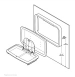 Bobrick Koala Kare KB310-SSRE Matt Black Horizontal Recessed Baby Changing Station