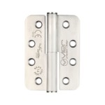 Satin Stainless Steel Antimicrobial Extremely Heavy Duty Right Hand Grade 14 Lift Off Hinges 102 x 76 x 3mm – Radius corners