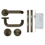 Adonic Matt Bronze Lift to Lock Bathroom Set (DDA)