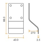 Blank Cylinder & Key Door Pulls – Adonic Matt Bronze