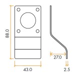 Round Cylinder & Key Door Pulls – Adonic Matt Bronze