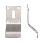 Standard Keyhole Cylinder & Key Door Pulls – Antimicrobial Satin Stainless Steel