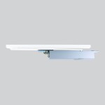 Medium Duty Adjustable Power Concealed Cam Action Door Closer - Antimicrobial Eco-Friendly Matt White