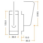 Adonic Matt Bronze Heavy Duty Facility Indicating Bolt 