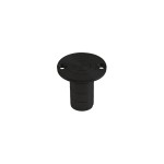 Matt Black Antimicrobial Eco-Friendly Dust Excluding Socket for Flush Bolts - Timber 