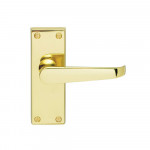 Carlisle Brass Contract Victorian Lever on Plate - Polished Brass