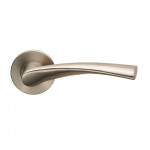 Carlisle Brass Eurospec Breeze Lever on 6mm Slim Fit Sprung Round Rose - Satin Stainless Steel