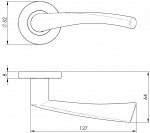 Carlisle Brass Eurospec Designer Lever on Sprung Round Rose - Satin Stainless Steel