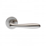 Carlisle Brass Eurospec Lever on Sprung Round Rose - Satin Stainless Steel