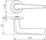 Carlisle Brass Eurospec Plaza Lever on Sprung Round Rose - Satin Stainless Steel