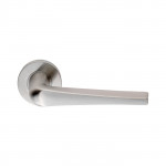 Carlisle Brass Eurospec Plaza Lever on Sprung Round Rose - Satin Stainless Steel